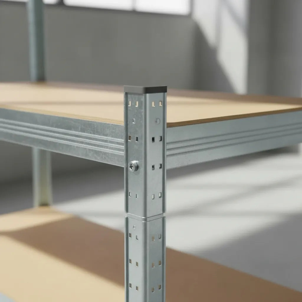 Estante Organizador Metálico Rack & Pack de 5 Niveles Ajustables, Color Gris con Acabado Mate, Alta Resistencia para , Cocina u Oficina