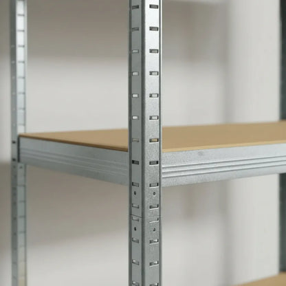 Estante Organizador Metálico Rack & Pack de 5 Niveles Ajustables, Color Gris con Acabado Mate, Alta Resistencia para , Cocina u Oficina