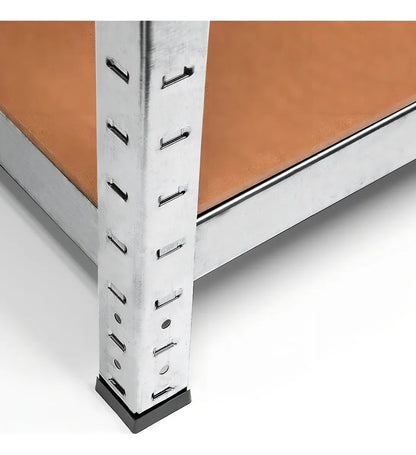 Estante Organizador Metálico Rack & Pack de 5 Niveles Ajustables, Color Gris con Acabado Mate, Alta Resistencia para , Cocina u Oficina