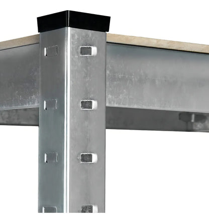 Estante Organizador Metálico Rack & Pack de 5 Niveles Ajustables, Color Gris con Acabado Mate, Alta Resistencia para , Cocina u Oficina