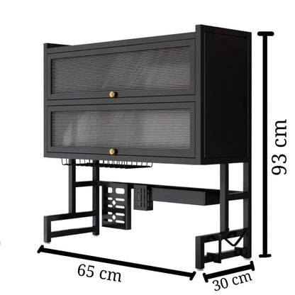 Escurridor de platos Gabinete Multifuncional 2 Niveles, Accesorio de Cocina Ideal